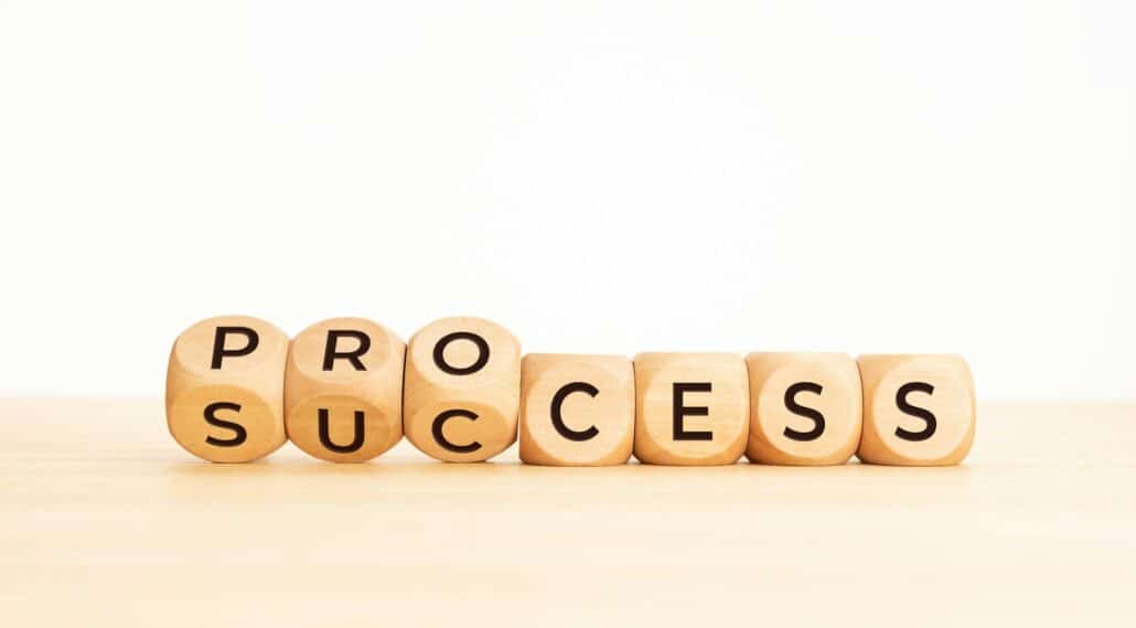 Process to success concept